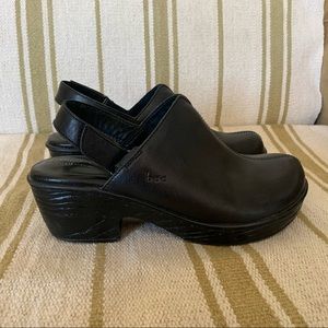 BOC leather sling back clogs